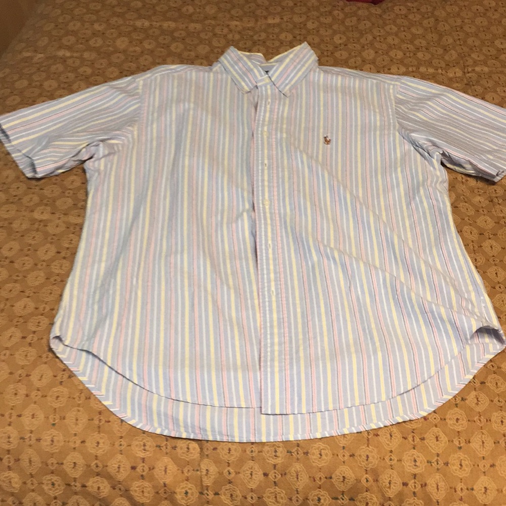 Ralph Lauren striped short sleeve sport shirt